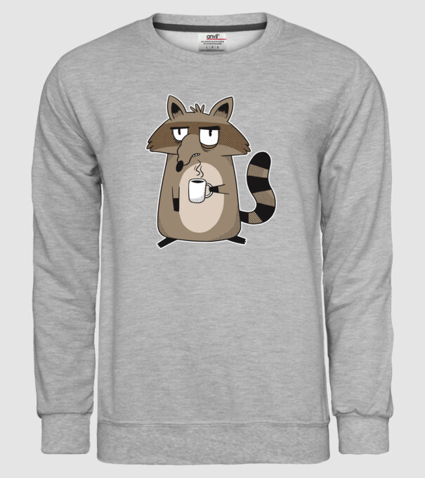 Raton cu cafea model gri pe tricou