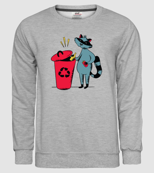 Reciclare Raton model gri pe tricou