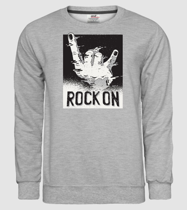 Rock On model gri pe tricou