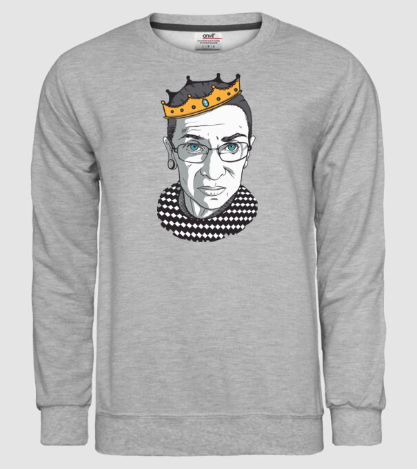 Ruth Bader Ginsburg model gri pe tricou