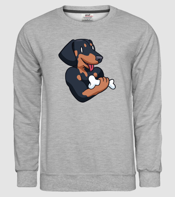 Antrenament Teckel model gri pe tricou