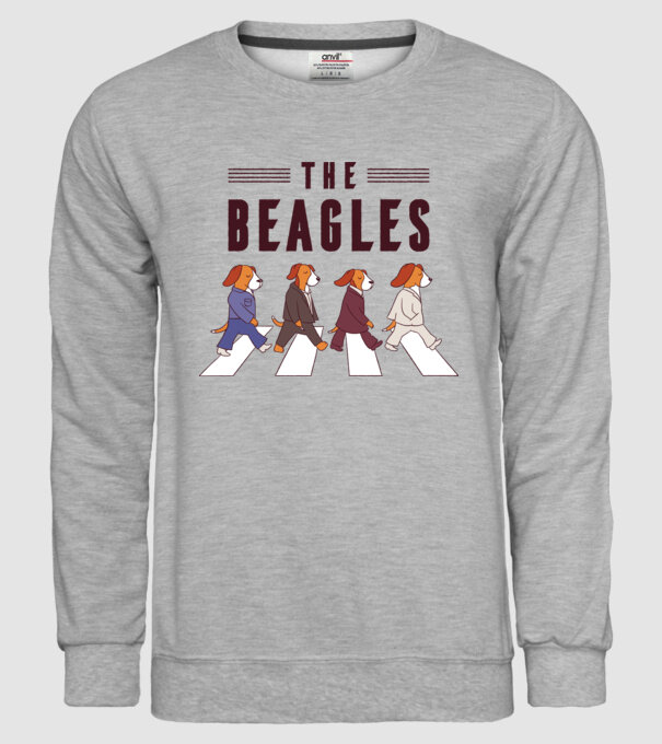 The Beagles model gri pe tricou