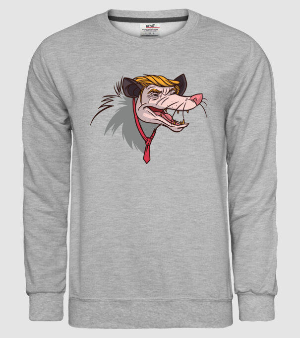 Trump Opossum model gri pe tricou