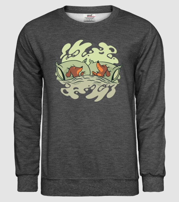 Teckeli dormind model gri închis pe tricou