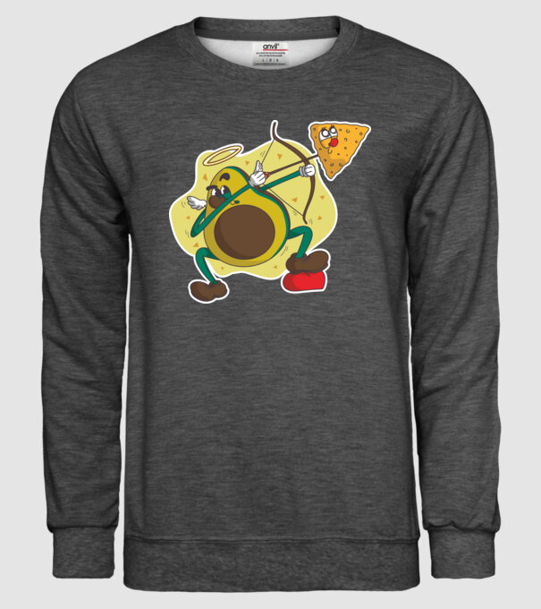 Dragoste de Avocado model gri închis pe tricou