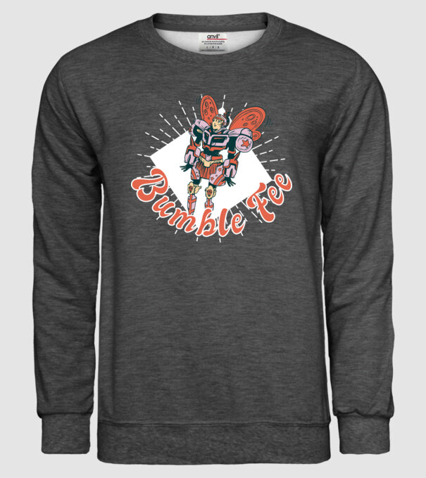 Bumble Fee - Zâna Robot model gri închis pe tricou