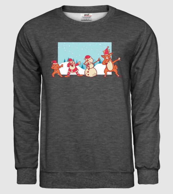 Crăciun DAB model gri închis pe tricou