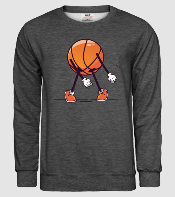 Baschet DAB model gri închis pe tricou