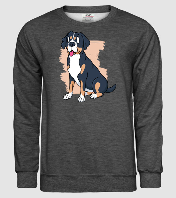 Câine model gri închis pe tricou