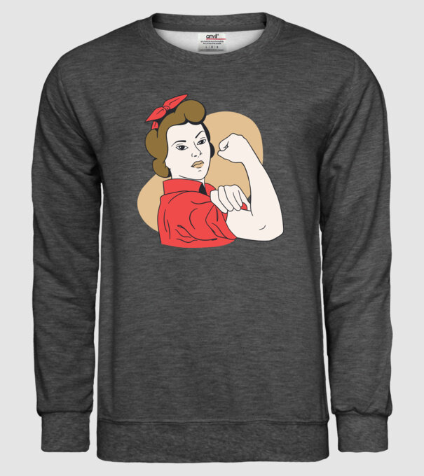 Emanciparea femeilor model gri închis pe tricou