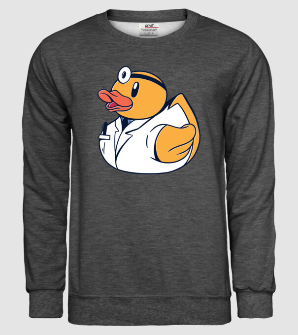 Medic Rățușcă de cauciuc model gri închis pe tricou