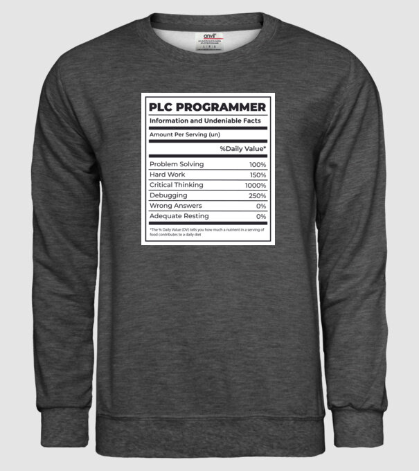 Programator PLC model gri închis pe tricou