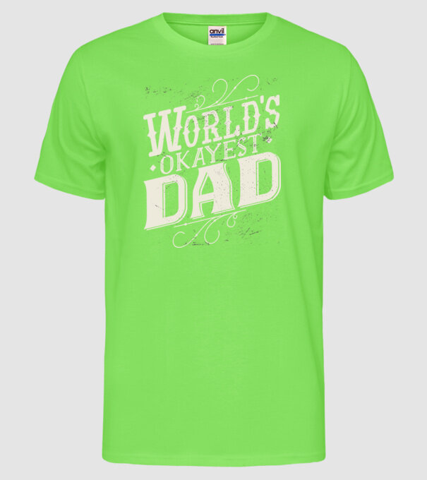 Cel mai bun Tătic din lume model verde neon pe tricou
