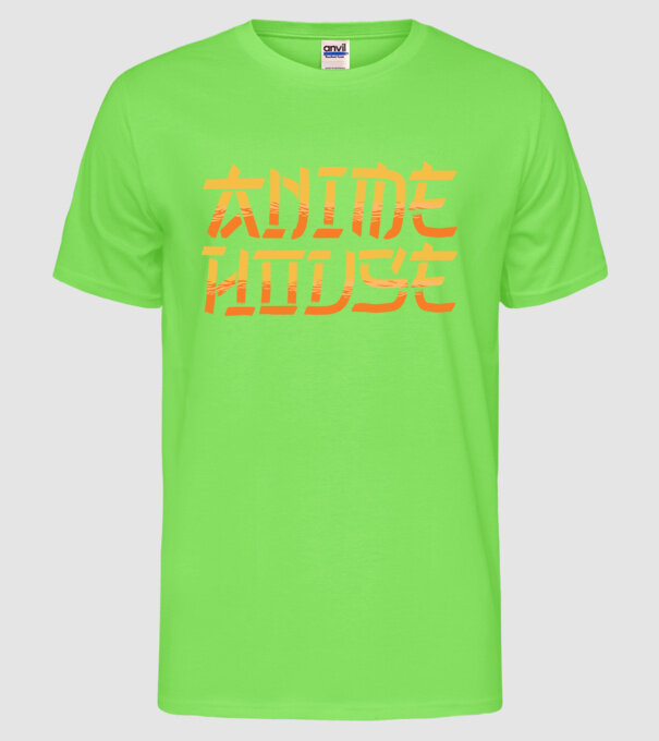 Anime House model verde neon pe tricou