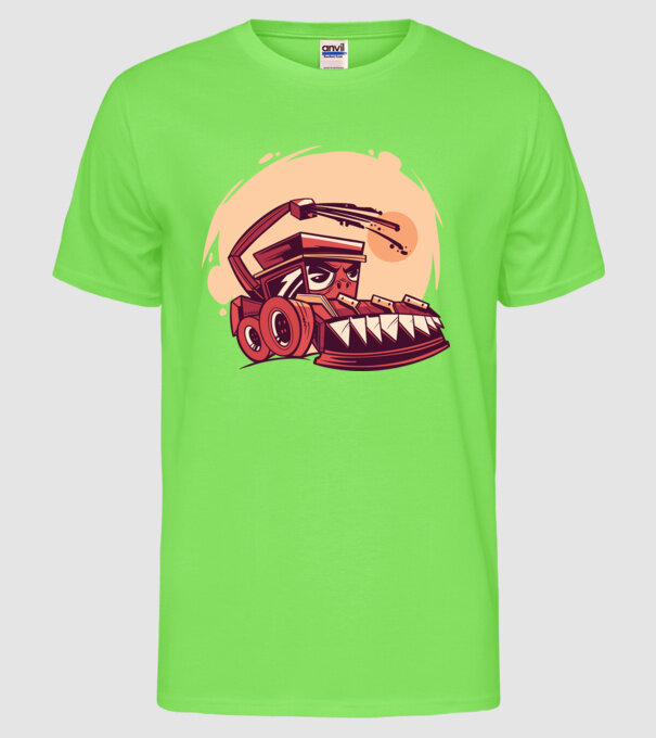 Secerătoare model verde neon pe tricou