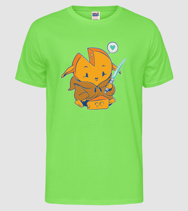 Baby Gouda model verde neon pe tricou