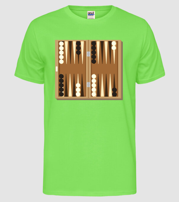 Joc de table model verde neon pe tricou