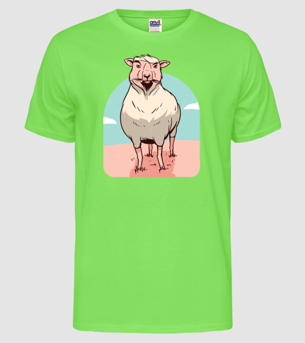 Miel Șobolan model verde neon pe tricou