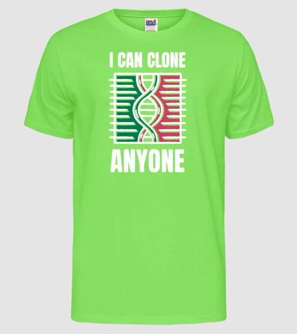Clonez pe oricine Biolog model verde neon pe tricou