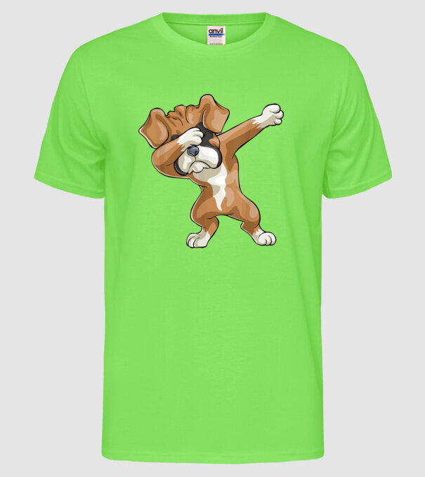 Boxer dab model verde neon pe tricou