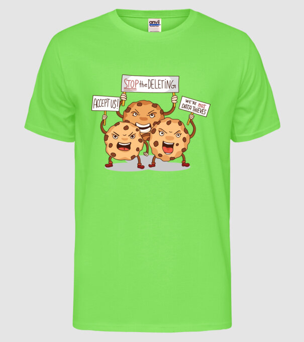 Protest Cookie model verde neon pe tricou