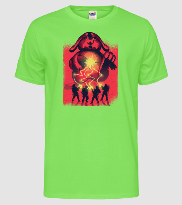 Easter Busters model verde neon pe tricou