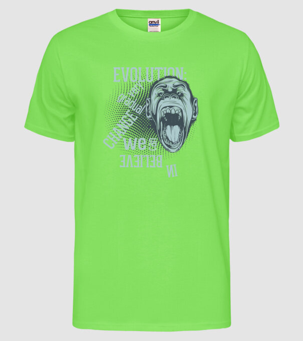 Evolution - Very gradual change model verde neon pe tricou