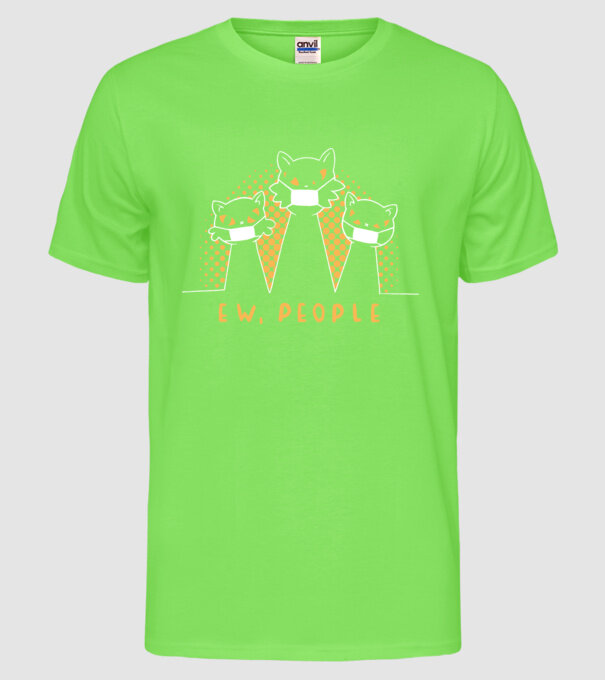 ew, people model verde neon pe tricou