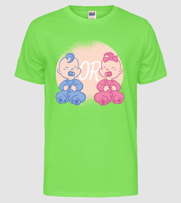 Băiat sau fată model verde neon pe tricou