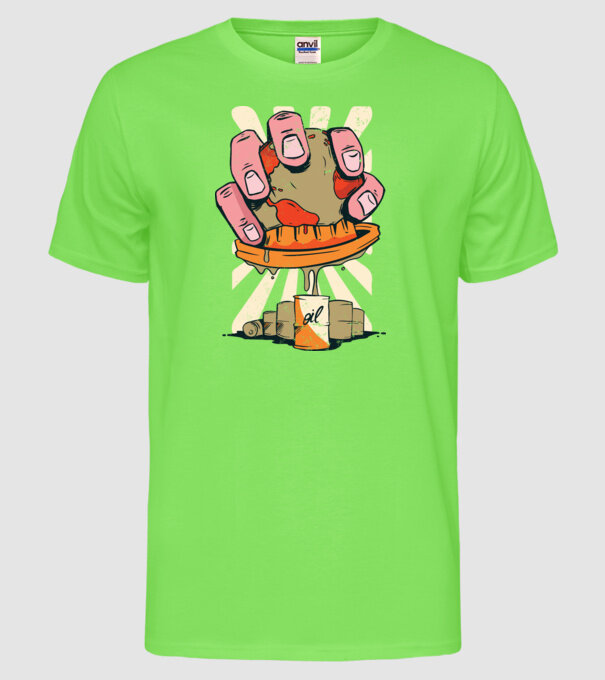 Epuizarea Pământului model verde neon pe tricou