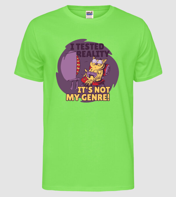 Bufnița Gamer model verde neon pe tricou