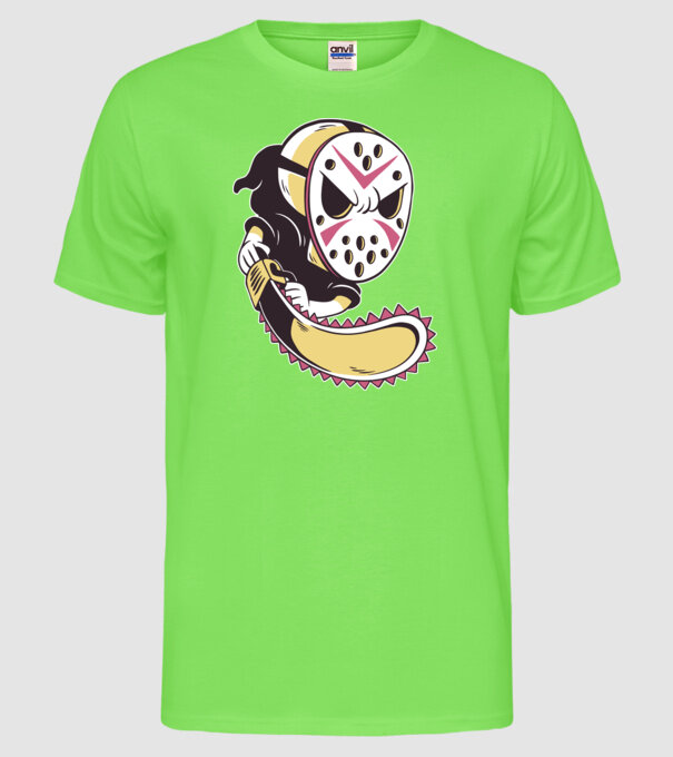 model verde neon pe tricou