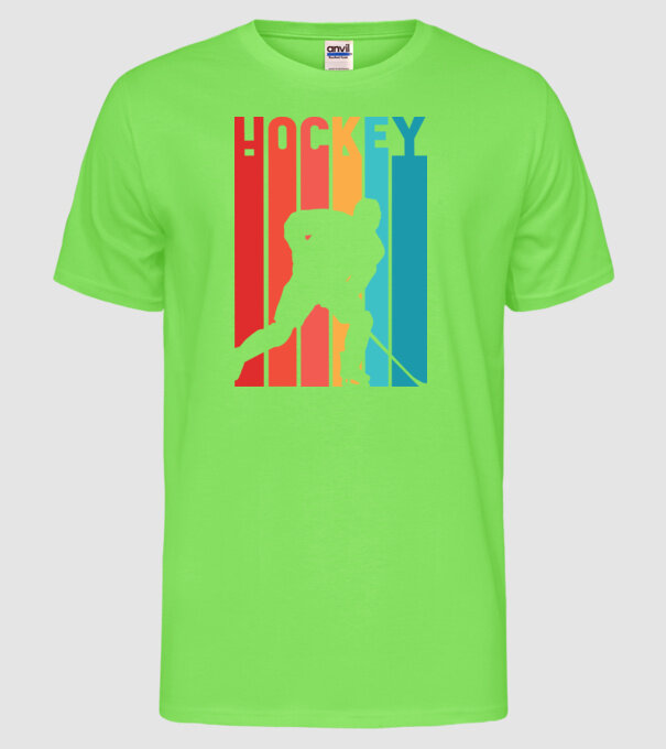 Hochei Retro model verde neon pe tricou