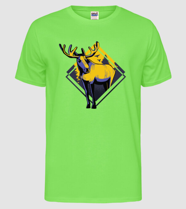 Jávor Szarvas póló model verde neon pe tricou