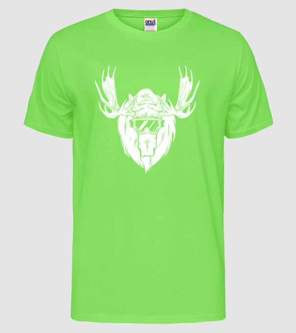 Cap de Elan model verde neon pe tricou