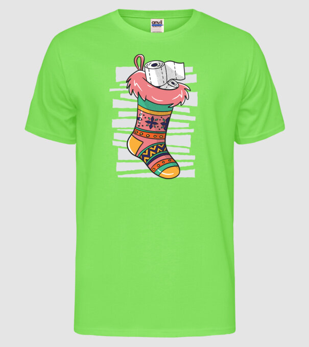Christmas Gift 2020 model verde neon pe tricou