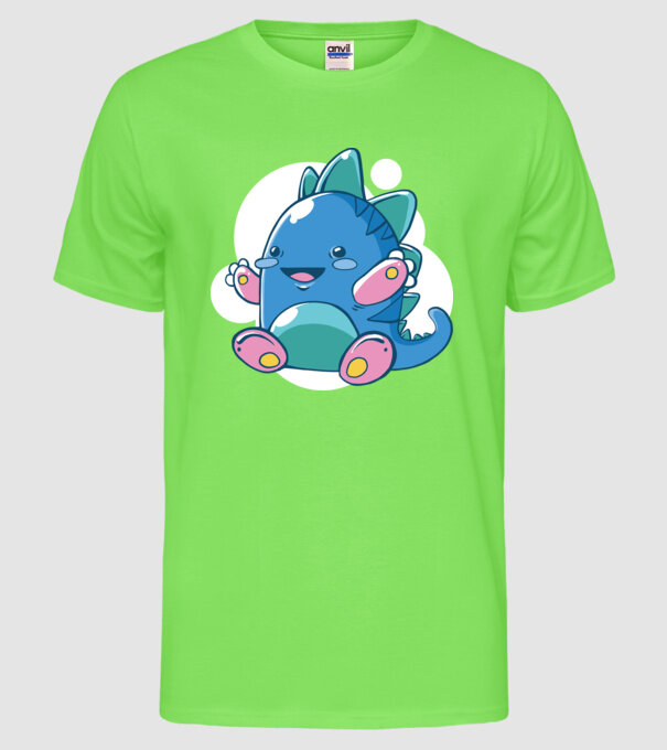 Bebe dragon model verde neon pe tricou