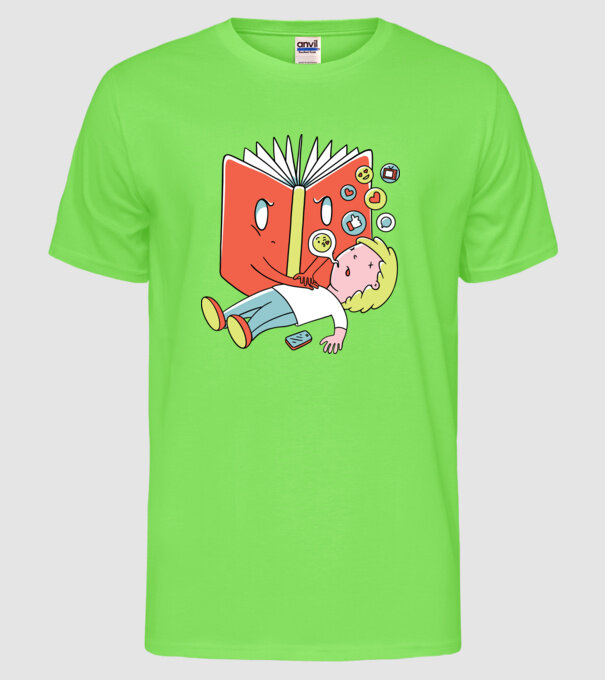 Carte Resuscitare model verde neon pe tricou