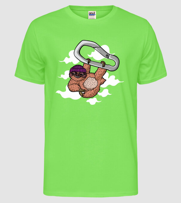 Carabină pentru Leneș model verde neon pe tricou