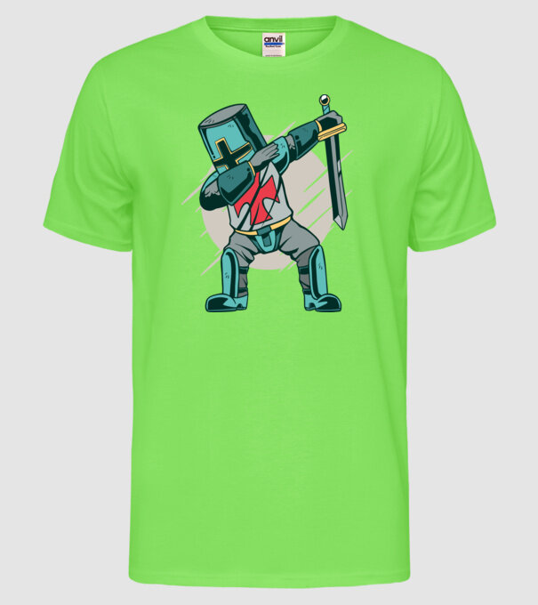 Cavaler DAB model verde neon pe tricou