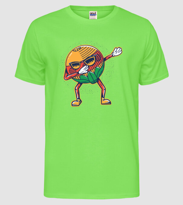 Dubă DAB cărți de joc maghiare model verde neon pe tricou