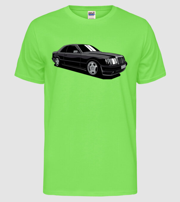 Mercedes model verde neon pe tricou