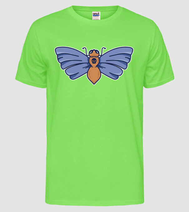 Molie model verde neon pe tricou