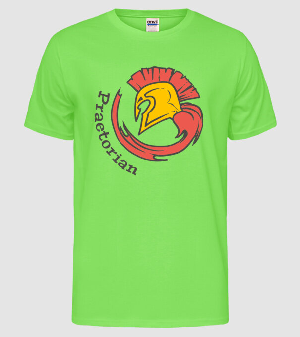 Praetorian model verde neon pe tricou