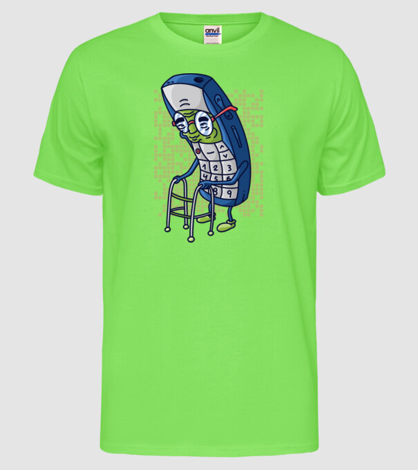 Câine drăguț schiind model verde neon pe tricou