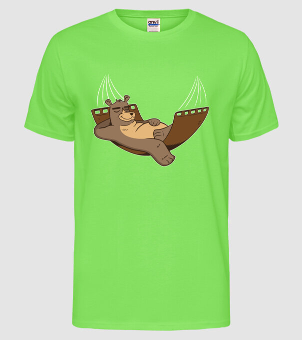 Urs Relax model verde neon pe tricou