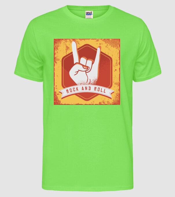 Rick and Roll model verde neon pe tricou