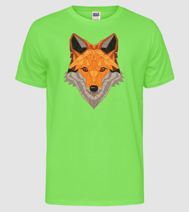 Cap de Vulpe model verde neon pe tricou