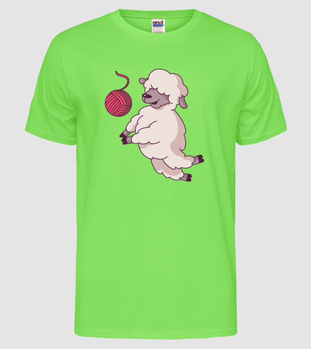 Miel voleibalist model verde neon pe tricou