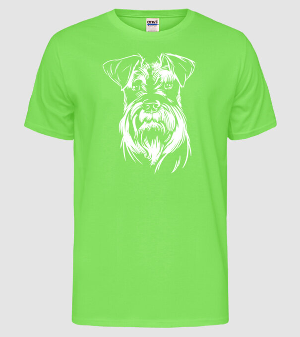 Cap Schnauzer model verde neon pe tricou